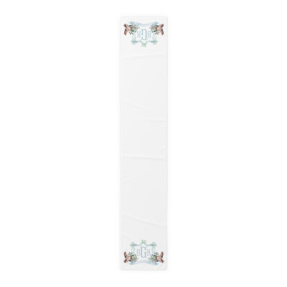 Personalized Mallard Duck Table Runner | Custom Monogram Baby Shower & Woodland Party Decor