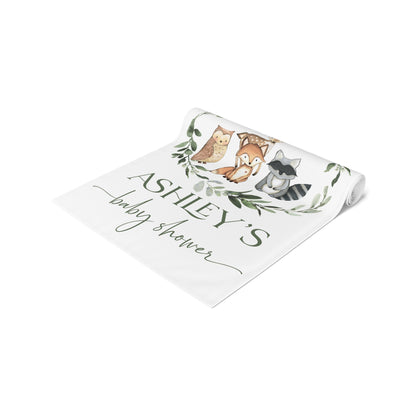 Personalized Woodland Table Runner – Cotton/Poly