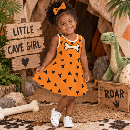 Prehistoric Dinosaur Girls' Dress | Caveman Party