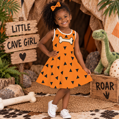 Prehistoric Dinosaur Girls' Dress | Caveman Party