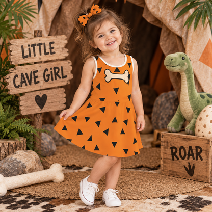 Prehistoric Dinosaur Girls' Dress | Caveman Party