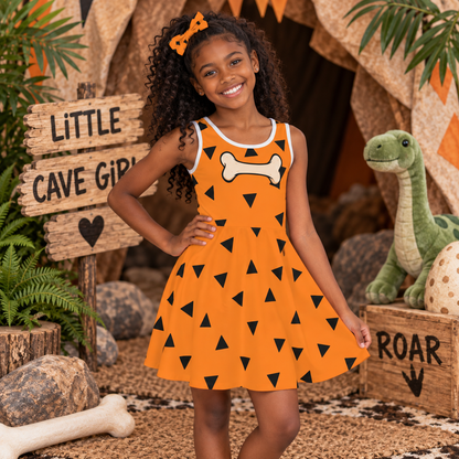 Prehistoric Dinosaur Girls' Dress | Caveman Party