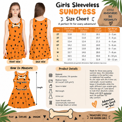 Prehistoric Dinosaur Girls' Dress | Caveman Party
