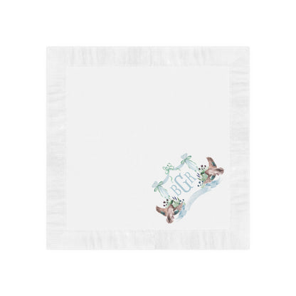 Personalized Monogram Cocktail Napkins | Mallard Duck Baby Shower Beverage & Luncheon Napkins