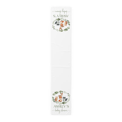 Personalized Woodland Table Runner – Cotton/Poly