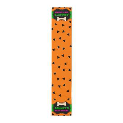 Prehistoric Theme Orange Table Runner – Cavern Dino Decor