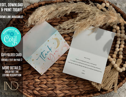 Twinkle Little Star Gender Reveal Game Bundle | Printable Baby Shower Voting Board, Invitation & Party Decor | Instant Download